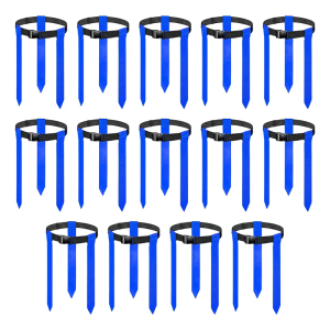 หัวเข็มขัดฟุตบอลสายพาน Bendera Sepak Bola 14ชิ้นพร้อมสายคล้องถอดได้3ชิ้นสำหรับทีมกีฬาและเกมธงฟุตบอล