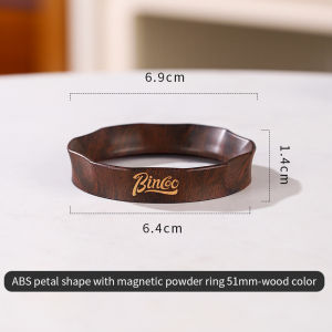 BINCOO 51/58mm Coffee Catcher Ring Anti-fly Powder Ring Grinder Catcher Ring Coffee Handle Cloth Powder Dosing Ring Coffee Tools
