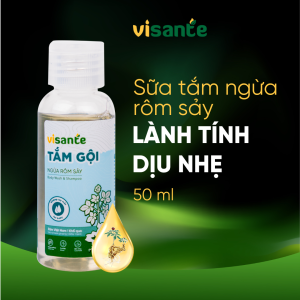 Sữa Tắm Gội Cho Bé Kháng Khuẩn Và Dưỡng Da VISANTE Từ Sâm Việt Nam 50ml