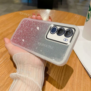 Case For VIVO Y21D Luxury Glitter Casing For VIVOY21D Gradient Bling Transparent Clear Silicone Cover With Lens Protection