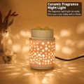 Ceramic Wax Melt Warmer,Candle Wax Warmer Night Light,2-in-1 Electric Wax Melter and Fragrance Warmer for Scented Candle Wax Burner Home Office Decor Mothers Day Birthday Gifts for Women(dot). 