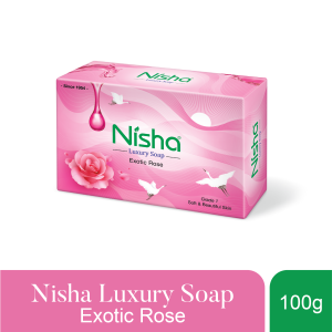 Nisha Luxury Soap – Soft & Beautiful Skin White Original Natural Formula Soap for Men & Women 3 Variants 100gm