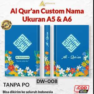 Alquran Hafazan 8 Blok Warna Perkata Latin A5 Custom Nama Terjemahan Tajwid Warna Mudah Hafal (5)