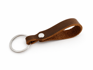 100% Genuine Leather Car Key Holder Vintage Cowhide Men Key Chain With Metal Ring Alloy Spring Ring