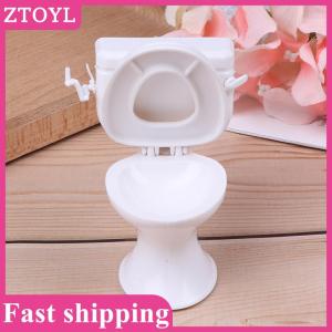 ZTOYL💝 Dollhouse Furniture Vintage Bathroom Toilet Miniature Toys Dolls Accessories