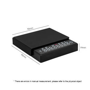 9.5*9cm 2kg/0.1g Mini Coffee Scales with Timer Portable High Precision Electronic Kitchen Scale with Type-C charging