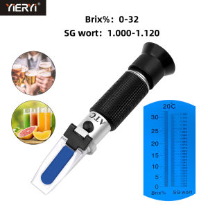 Yieryi เวิร์ตเบียร์และมาตรวัดดัชนีหักเหไวน์Brewing เครื่องวัดความหวานเมตร