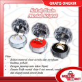 Murah Banget - Tempat Cincin Model Kristal / Tempat Cincin Lamaran Transparan / Kotak Perhiasan Acrylic / Kotak Cincin Akrilik Bening. 