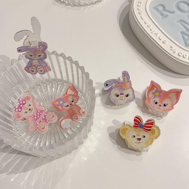 New Korean Hairpin Fashion Sweet Cute Cartoon Little Pink Fox Hair Clip New Korean Hairpin Fashion Sweet Cute Cartoon Little Pink Fox Hair Clip