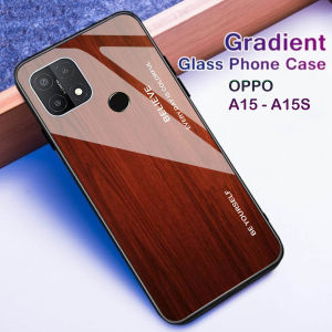 Softcase Glass Kaca Oppo A15/A15S - Casing Hp Oppo A15/A15S - J68 - Pelindung hp - Case Handphone - Pelindung Handphone Oppo A15/A15S