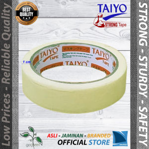 Lakban Kertas 1" inch Solatip Kertas 24 cm Isolasi 18 yard / 17 mtr - Masking Tape TAIYO