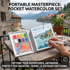 Premium Watercolor Paper Sketch Pad Smooth Art Notebook for Painting and Drawing