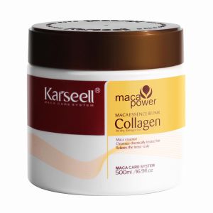 Karseell Collagen Hair ment Deep Repair Conditioning Argan Oil Collagen Hair Mask Essence for Dry Damaged Hair All Hair Types 16.90 oz 500ml