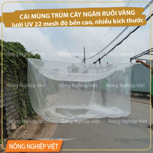 Cái mùng trùm cây (nhiều size) che chắn ruồi vàng Mùng ngăn muỗi cho chuồng trại chăn nuôi - lưới uv 22 mesh độ bền cao