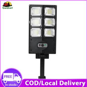 Solar Street Lights Outdoor with Motion Sensor and Remote Control for Yard and Parking Lot Brightness Adjustable IP65 Waterproof