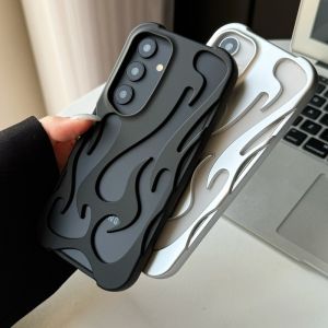 ZEEMIN Christmas and Halloween gifts New 3D Flame Pattern Case for Samsung Galaxy S25 S24 S22 S23 Ultra A56 A36 A26 A16 A55 A54 A06 A15 A14 5G Hollow Slim Soft Cover