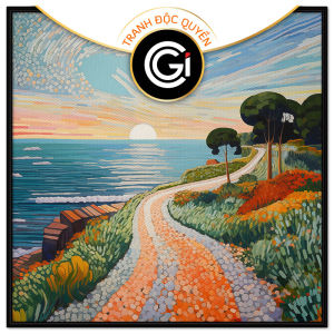 Tranh treo tường tranh dán tường phong cảnh bờ biển đẹp. CGI - 164