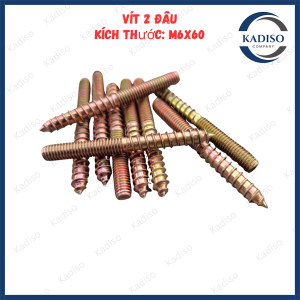 [Set 10 con] Vít 2 đầu vít gỗ cầu thang vít cầu thang vít 2 đầu ren vít liên kết nội thất