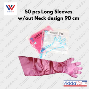Anti-slip Plastic Long Sleeve Gloves with Neck Design for Veterinary Gloves Rectal Palpation Cattle