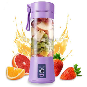 Blender Praktis Juicer Jus Portable Rechargeable Tahan Air 4 Mata Pisau Dilengkapi Saringan | Source Project