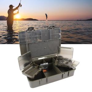 Fishing Tackle Box Fishing Rig Line Hook Storage Case Tray Multiple Compartment Container Box Internal Divider