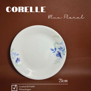 Corelle USA - Blue Floral - [Bán Lẻ] 01 Món Tô Chén Dĩa Hoa Hồng Xanh