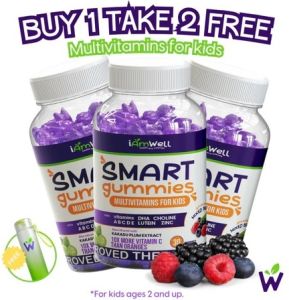 I AM WELL SMART GUMMIES - for Kids Multivitamins and Brain Booster 30pcs Gummies