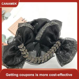 【CANAMEK】 Tinh Tế Thanh Lịch Ngọt Ngào Lưới Bow Tóc Clip Của Phụ Nữ Sau Khi Não Kẹp Tóc Mũ Nón Phụ Kiện Quà Tặng