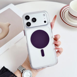 Transparent Anti-Yellowing Original Magnetic Case for iPhone 18Pro 17Pro 17Pro Max Camera Control Button For Magsafe Hard Cover