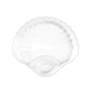 MUMU with Vinegar Discs Shell Dish Creative Transparent Dumpling Plate  Fruit Plate