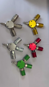 3 Way Air Manifold with Coupler and Plugs Air Splitters Quick Connectors Air Compressor Hose Fitting Air Hose Connectors