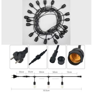 S14 Bulbs 5/10/15M Outdoor String Lights For Christmas lights Fairy Light Waterproof Yard Garden Lights