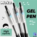 Black Gel Pen 0.5mm Pen Pulpen Gel Retractable Tinta Hitam 0.5mm. 