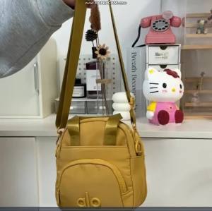 PortableMulti Pocket Crossbody Bag ALO Embossed Letter Nylon Handbag For Walking Yoga Shopping Travel Daily Use