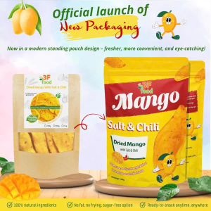BUY 1 FREE 1 - 3F Dried Mango with Salt and Chili – Spicy Sour Snack No Sugar 100g / 250g / 500g