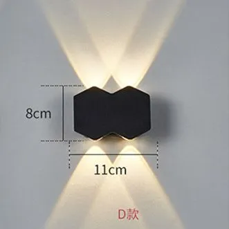 Modern Nordic Style Outdoor Waterproof Wall Light Protection Grade IP65 For Indoor And Outdoor Bedrooms Dining Rooms Bathrooms Gardens Courtyards Corridors Sconces