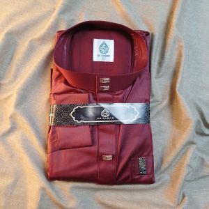 Gamis Pria Jubah Laki Laki Dewasa Remaja Polos Lengan Panjang Bahan Berkualitas Premium Al Karim