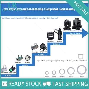 LF Wholesale✨Flash Sale ✨ 1 Piece Aluminium Truss Clamps 28-32mm Tube O Hook Stage Lighting Mount Bracket Fast Lock Lighting Clamp