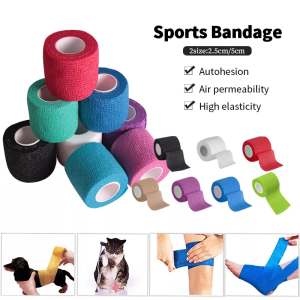 CRYSTAL 168 1 Roll New colorful athletic wrap tape self adhesive elastic bandage elastoplast sports protector knee finger ankle palm shoulder