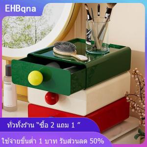 [COD] EHBqna KITCHEN ลิ้นชักเก็บของบนโต๊ะแบบดึงออกได้กล่องเก็บของสีตัดกันลิ้นชักจัดระเบียบของจุกจิกในสำนักงาน