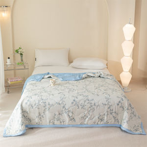 Breathable Lightweight Cloud-feeling Summer Quilt Fresh Flower Summer Blanket Skin Friendly Airable and Soft Single Double Duvet2026