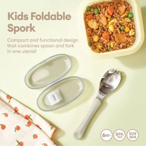 LITTLE  KIDS FOLDABLE FORK  / SENDOK GARPU LIPAT ANAK