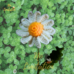 Daisy Flower crochet/flower artificial/flower gift/crochet flower/birthday/weddings/anniversary/