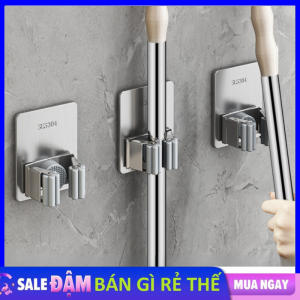 Móc Treo Chổi - Kẹp Giữ Chổi Cây Lau Nhà Dán Tường Siêu Chắc Chịu Lực Tốt 6-8kg / Móc Treo Cây Lau Nhà / Móc Dán Tường Giữ Cây Lau Nhà Bằng INOX Siêu Chắc Và Chịu Lực Tiện Ích