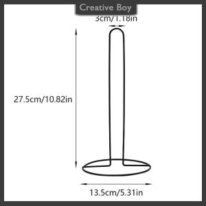[Creative] Iron Kitchen Roll Paper Towel Holder Bathroom Paper Towel Holder Dining Table Vertical Napkin Holder Kitchen Storage Rack
