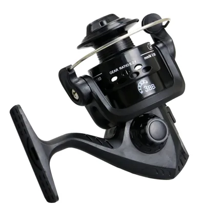【ANFH】5.1:1 Electroplate Spinning Fishing Reel Carp Fishing Wheel Spinning Reel for Sea Fishing Mini 200 Series Fishing Reel Bait
