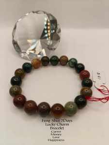 Feng Shui Original Gemstone 7Days Lucky Charm Bracelet with Box