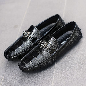Terbaru Sepatu Kasual Slip On Pria Pantofel Motif Kulit Buaya Slop Mocasin Santai Tanpa Tali Kerja Kantor Cowok Murah Keren 251