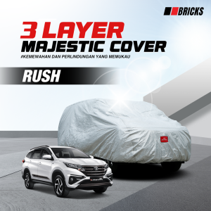 3 Layer Cover NEW RUSH Sarung Mobil Outdoor Anti UV & Waterproof BRICKS
