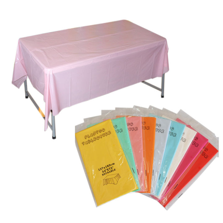 1Pc Tablecloths Boleh Dia Semula Bpa Plastik Percuma 54X72 Inci Meja